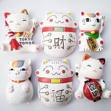 Load image into Gallery viewer, 3D Lucky Cat Fridge Magnet