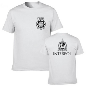 International Police Print T Shirt