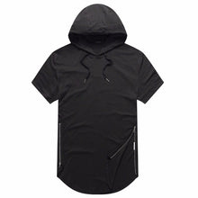 Load image into Gallery viewer, Hoodie Side Zipper T shirt