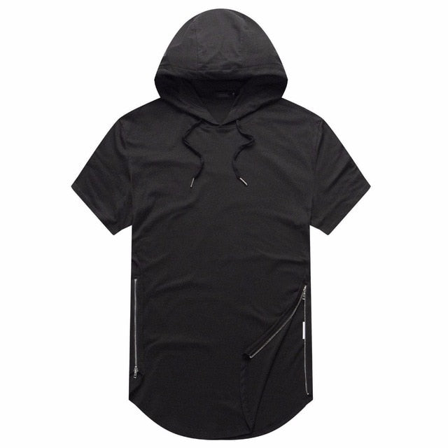 Hoodie Side Zipper T shirt