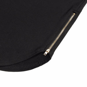 Hoodie Side Zipper T shirt