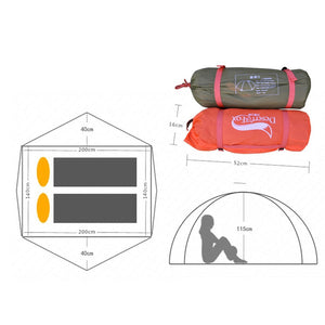 Aluminum Pole Lightweight Camping Tent