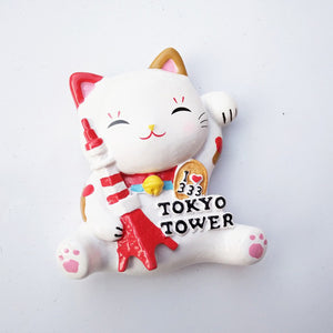 3D Lucky Cat Fridge Magnet